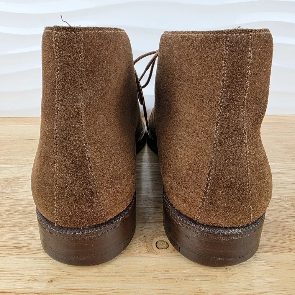 Crockett & Jones Chertsey Chukka Boots Mens Size EU 7.5‎ E US 8.5 Brown Suede